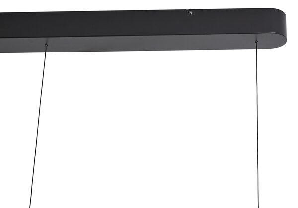 Lampă suspendată neagră cu bej, incl. LED, cu 3 trepte de intensitate luminoasă, cu 3 lumini Easylift - Witch