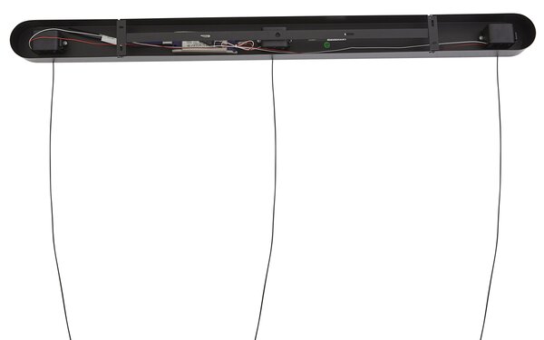 Lampă suspendată neagră cu mocha incl. LED cu 3 trepte de intensitate luminoasă 3 lumini Easylift - Witch