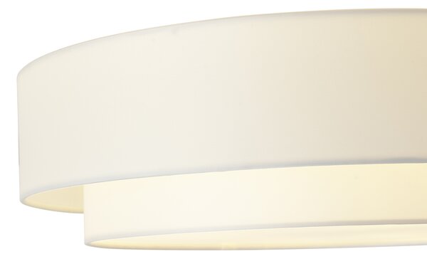Plafonieră modernă albă 50cm cu 3 lumini - Drum Duo