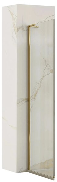 Rea Hugo, paravan de dus 80x200 cm, auriu mat, REA-K6612