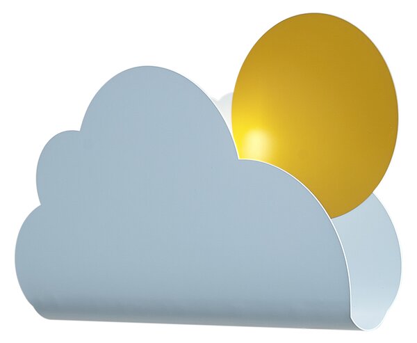 Lampă de perete pentru copii nor albastru cu soare - Cloudy