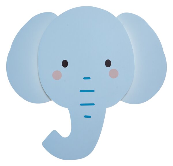 Lampă de perete pentru copii albastră, incl. LED, cu 3 trepte de intensitate luminoasă - Ellie the Elephant