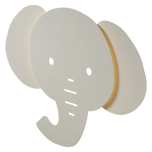 Lampă de perete pentru copii bej, cu LED, cu 3 trepte de intensitate luminoasă - Ellie the Elephant