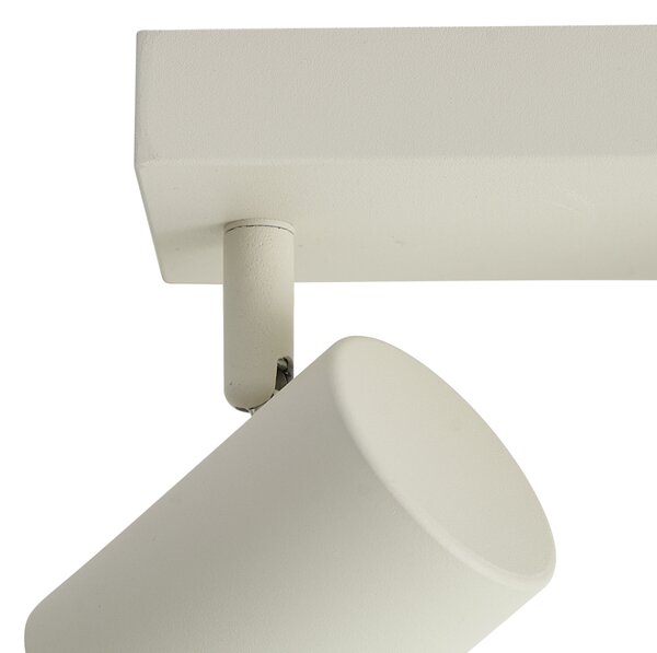 Spot modern de plafon bej cu 3 lumini reglabile - Jeana