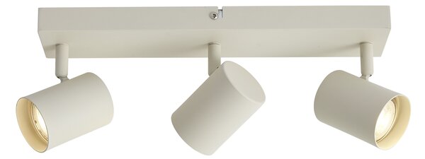 Spot modern de plafon bej cu 3 lumini reglabile - Jeana