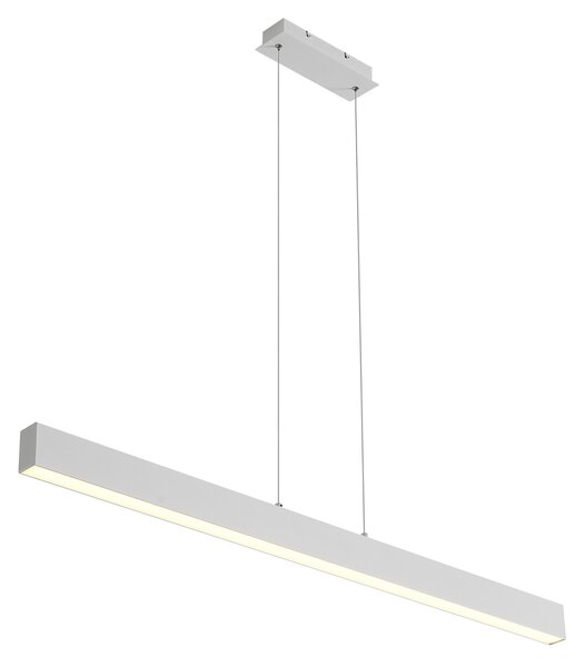 Lampă suspendată albă incl. LED cu dimmer în 3 trepte 2700-4000K cu comutator DIP - Keane