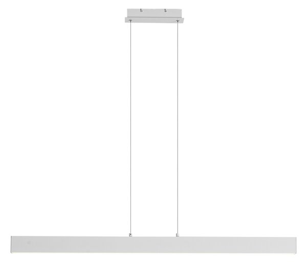 Lampă suspendată albă incl. LED cu dimmer în 3 trepte 2700-4000K cu comutator DIP - Keane