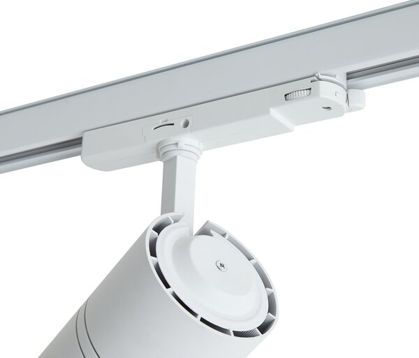 Spot modern alb pentru șină trifazată, inclusiv LED - Riglă trifazată