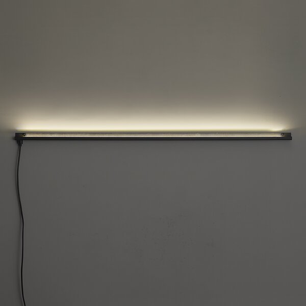 Lampă de perete modernă neagră cu LED inclus - Letterbox