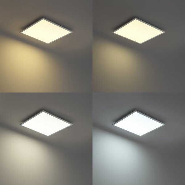 Panou LED alb pătrat cu LED inclus, cu dimmer în 3 trepte - Reeves