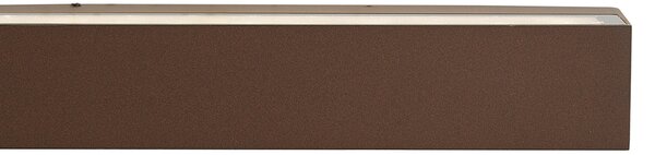 Lampă industrială de exterior de perete maro rugină 38cm incl. LED IP65 - Hannah