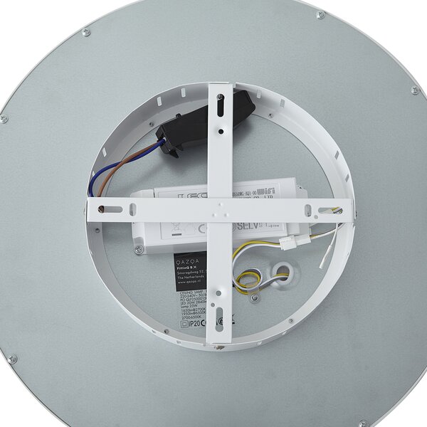 Panou LED inteligent alb 40cm incl. LED Dim to Warm cu telecomandă - Knob