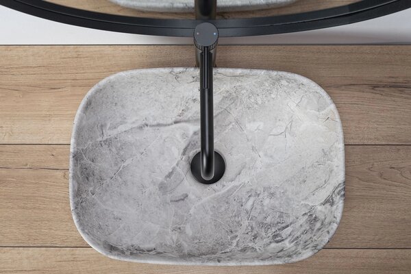 Lavoar Rea Livia Stone, 47 x 34 cm, gri, REA-U3800