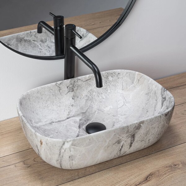 Lavoar Rea Livia Stone, 47 x 34 cm, gri, REA-U3800