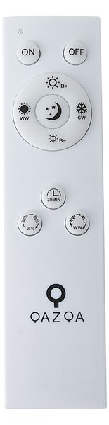 Panou LED inteligent alb 40cm incl. LED Dim to Warm cu telecomandă - Knob