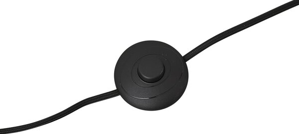 Lampă de podea neagră cu abajur floral și interior alb 45cm - Classico
