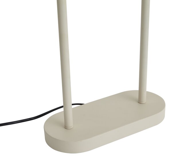 Lampă de masă bej cu abajur oval verde și interior auriu 35cm - Thijmen
