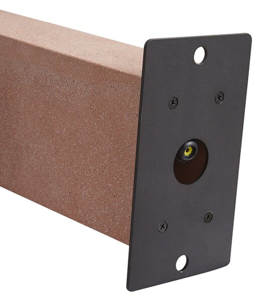 Stâlp modern de exterior teracotă 35 cm IP44 - Pompei