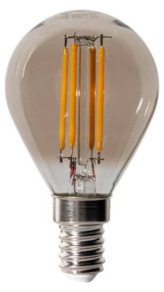Set de 5 becuri LED E14 estompabile P45 fum 5W 470 lm 2200K