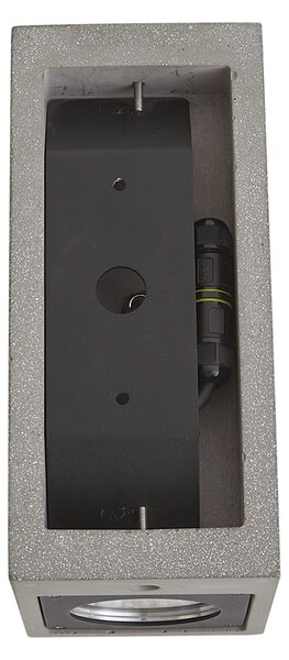 Lampă modernă de perete pentru exterior gri cu 2 lumini IP44 - Pompei