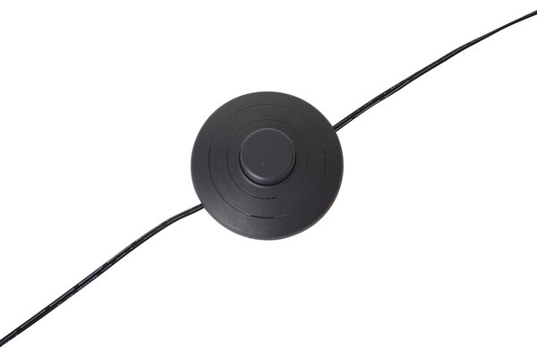 Lampă de podea arcuită de design aurie, cu LED și dimmer în 3 trepte - Anello