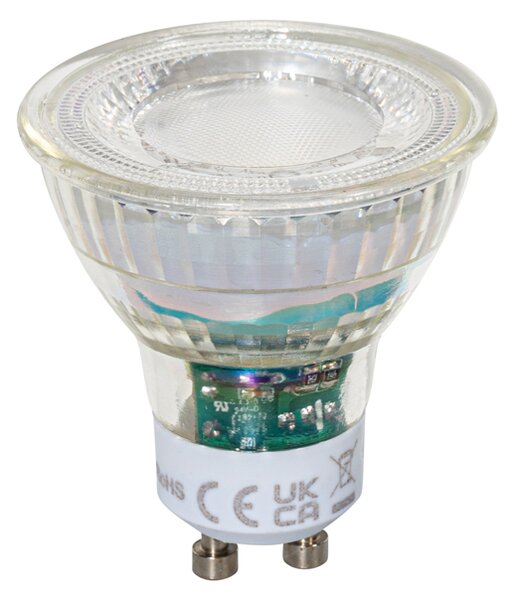 Set de 5 becuri LED GU10 50mm dimabile clare 2,5W 450 lm 6500K