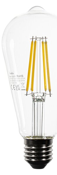 Set de 5 becuri LED E27 ST64 Clare 3.8W 806 lm 3000K