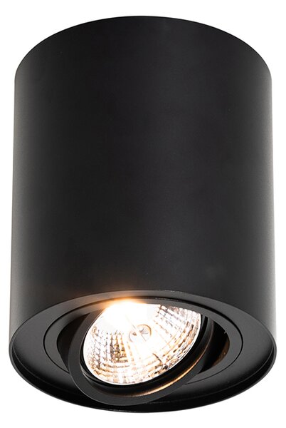 Set de 4 spoturi moderne negre reglabile AR70 - Rondoo Up