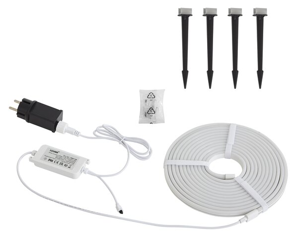 Bandă LED inteligentă 5 metri CCT 30W 350 lm 2700 - 6500K IP44 Incl. Pini de împământare