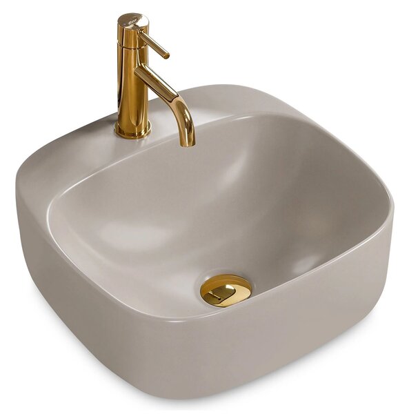 Lavoar Rea Luiza, 43 x 43 cm, gri mat, REA-U9610