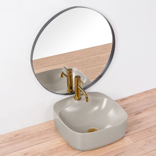 Lavoar Rea Luiza, 43 x 43 cm, gri mat, REA-U9610