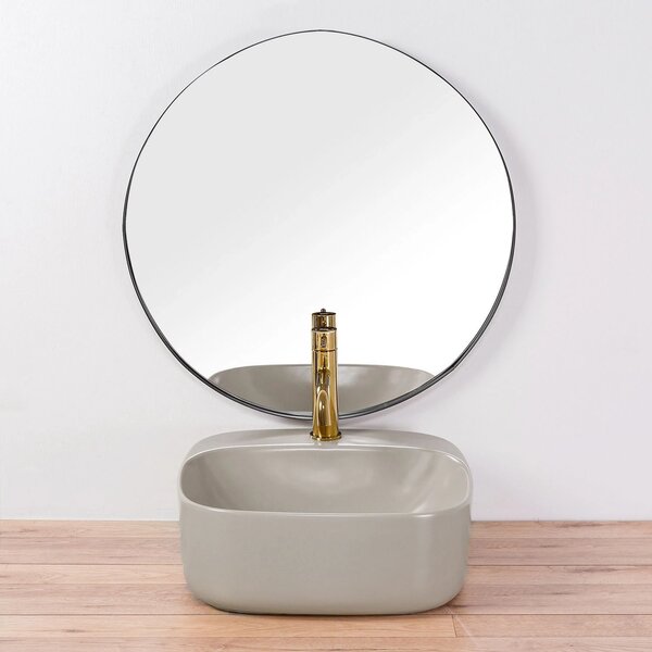 Lavoar Rea Luiza, 43 x 43 cm, gri mat, REA-U9610