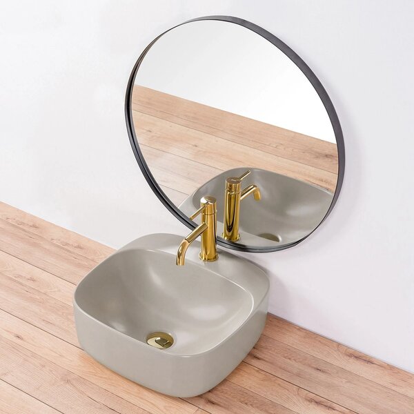 Lavoar Rea Luiza, 43 x 43 cm, gri mat, REA-U9610