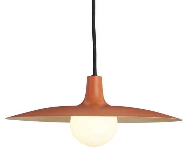 Lampă suspendată retro portocalie pentru sistem de șină monofazat - Slimline Panzi