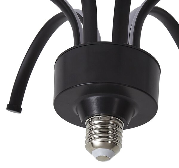 Lampă decorativă LED E27 neagră 6W 450 lm 3000K