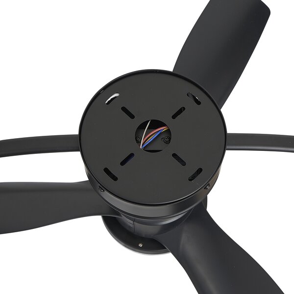 Ventilator de tavan negru incl. LED cu telecomandă - Steer