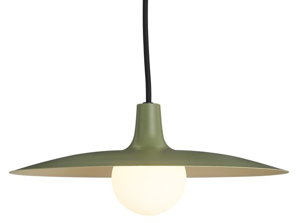 Lampă suspendată retro verde pentru sistem de șină monofazat - Slimline Panzi