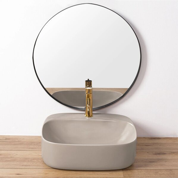Lavoar Rea Luiza, 50 x 43 cm, gri mat, REA-U5601