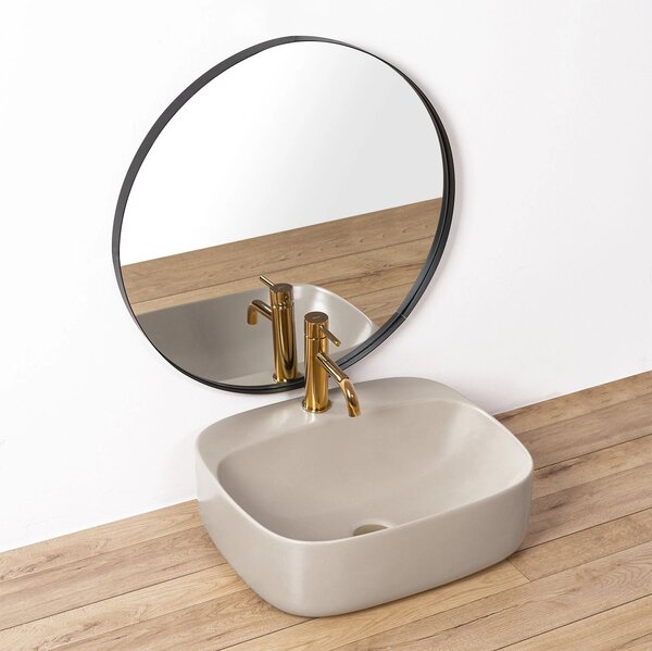Lavoar Rea Luiza, 50 x 43 cm, gri mat, REA-U5601
