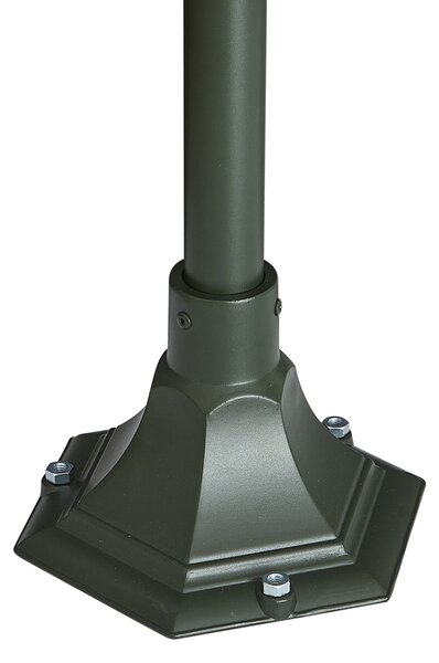 Felinar clasic de exterior verde închis 135cm IP44 - Berta