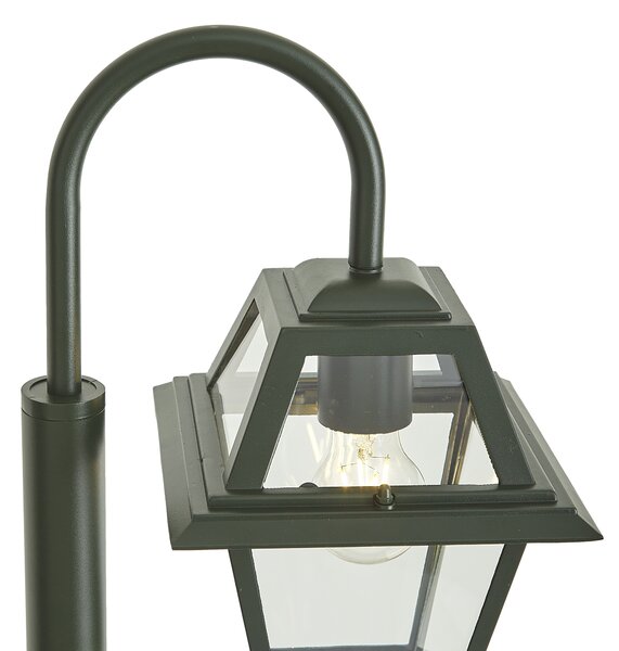 Felinar clasic de exterior verde închis 135cm IP44 - Berta