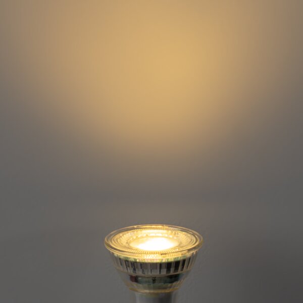 Set de 5 becuri LED GU10 50mm clare 2,5W 450 lm 2700K