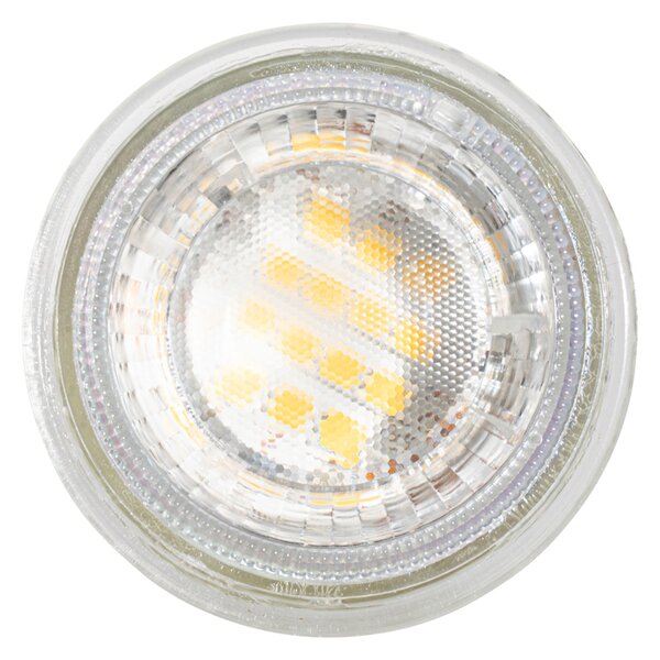 Set de 5 becuri LED GU10 50mm reglabile, clare, 2,5W, 450 lm, 2700K