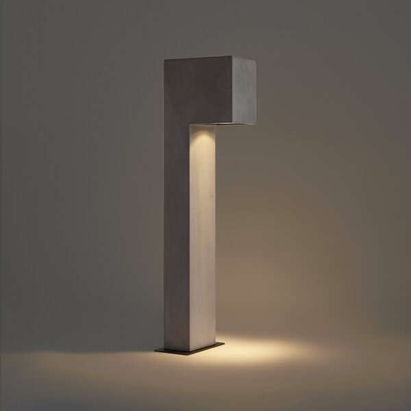 Stâlp modern de exterior gri 65cm IP44 - Pompei