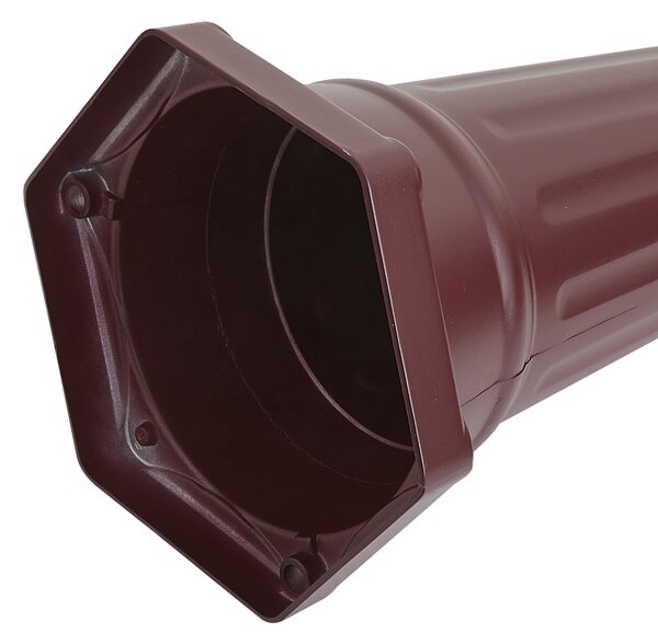 Felinar clasic de exterior roșu închis 220 cm cu 3 lumini IP44 - Havana