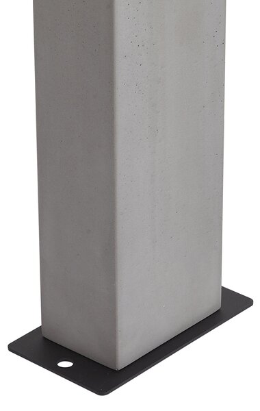 Stâlp modern de exterior gri 65cm IP44 - Pompei