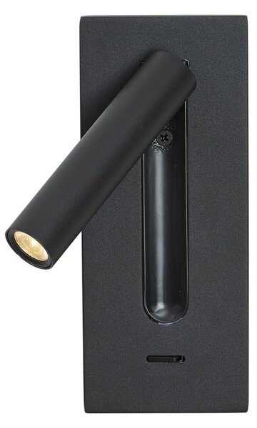 Set de 2 Aplice de Perete Moderne Negre Incl. LED - Plaza