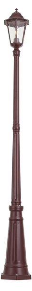 Felinar clasic de exterior roșu închis 213cm IP44 - Havana