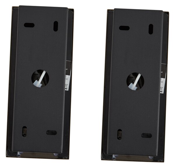 Set de 2 Aplice de Perete Moderne Negre Incl. LED - Plaza