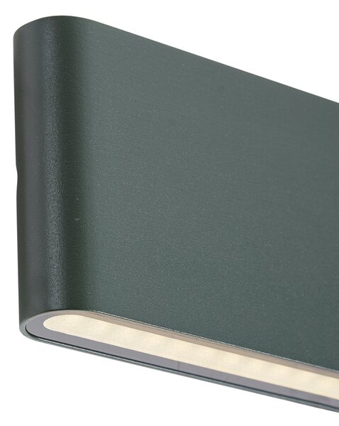 Lampă modernă de perete pentru exterior verde închis 17,5 cm, inclusiv LED IP65 - Batt